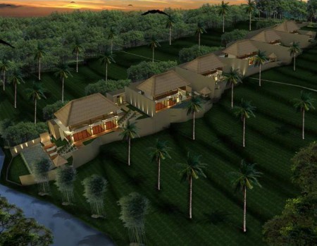 Above picture shows you Villa 6 on the Left.