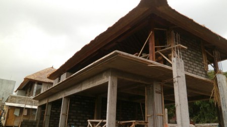 Below the Bedroom area and on top of it the Living room